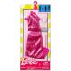 Barbie: Obleke - roza kovinska obleka - .slika