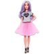 Barbie Fashionistas: nizka Barbie lutka, v roza tyl krilu - .slika