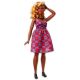 Barbie Fashionistas: lutka Barbie temnopolta, zaobljena, v vijolični obleki - .slika