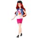 Barbie Fashionistas: nizka Barbie lutka z rdečimi lasmi, v bluzi z mačjim vzorcem - .slika