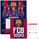 Komplet 10 vabil s kuvertami za zabavo FC Barcelona - .slika