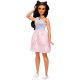 Barbie Fashionistas: lutka Barbie rjavolasa, močnejše postave, v roza krilu s čipko - .slika