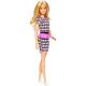 Barbie Fashionistas: blondinka Barbie v karirasti obleki - .slika