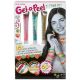 Komplet Gel-a-peel s 3 geli in šablonami - barve z 2 odtenki - .slika
