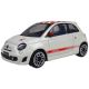 Bburago: Avto Fiat 500 Abarth - bel z rdeče-belo karirasto streho, 1:43 - .slika