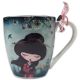 Anekke: porcelanasta skodelica - zelena - .slika
