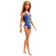 Barbie Beach Fashion: Lutka s svetlo rjavimi lasmi in modrim kopalkam - .slika