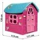 Casinha de jardim com abelhas - magenta - .Imagem