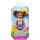 Barbie Chelsea Club: Lutka Chelsea kreolka s kitkami, v beli majici - .slika