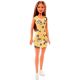 Barbie: Lutka Barbie Chic v rumeni obleki - rjavolaska - .slika