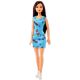 Barbie: Lutka Barbie Chic v modri obleki - temnolaska - .slika