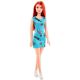 Barbie: Lutka Barbie Chic v turkizni obleki - rdečelaske - .slika