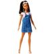 Barbie Fashionistas: lutka z rjavimi in modrimi lasmi v denim obleki - .slika