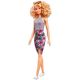 Barbie Fashionistas: blondinka lutka v krilu s cvetličnim vzorcem - .slika
