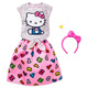 Barbie Hello Kitty: siva majica z roza krilom - .slika