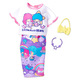 Barbie Hello Kitty: bela majica z vijoličnim krilom in dodatki - .slika