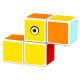 Geomag Magicube: Začetniški set 4 magnetne kocke - .slika