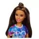 Barbie Fashionistas: Barbie lutka kreolka u ljubičastoj bluzi s uzorkom - .slika