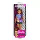 Barbie Fashionistas: Barbie lutka kreolka u ljubičastoj bluzi s uzorkom - .slika