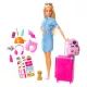 Barbie Dreamhouse: Lutka Barbie z dodatki za potovanja - .slika