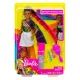 Barbie: lutka s temno poltjo in mavričnimi lasmi - .slika