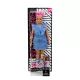 Barbie Fashionistas: lutka Barbie močnejše postave z roza lasmi v modri obleki - .slika