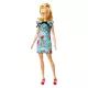 Barbie Fashionistas: Barbie lutka blondinka v obleki s cvetličnim vzorcem - .slika