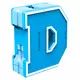 Morphers letters: D - Brontosaurus figuur - .afbeelding