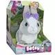 Interaktivní plyšová figurka králíček Betsy, Club Petz - s fialovou mašlí - .obrázek