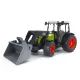Traktor Claas Nectis 267F s čelnim nakladalnikom in prikolico, Bruder - .slika