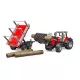 Traktor Massey Ferguson 7480 s prikolico, Bruder - .slika