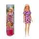 Lutka Barbie Chic - blondinka lutka v roza obleki z vzorcem srčkov - .slika