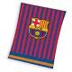 Odeja iz flisa z črtami in motivom FC Barcelona - 150 x 200 cm - .slika