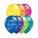 Komplet 10 pisanih balonov z napisom Happy New Year - .slika