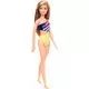 Barbie: Barbie s temno blond lasmi, v rumeno-modri kopalki - .slika