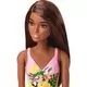 Barbie: Barbie creol, v rumeno kopalkah z rožnatim vzorcem - .slika