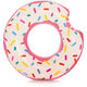 Intex: Oppustelig doughnut med sukker - 107 x 99 cm - .billede
