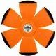 Phlat Ball: Míč frisbee - žluto-oranžový - .obrázek