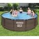 Bestway: Piscină ratan cu cadru metalic MYKONOS LUX cu scară și filtru apă - 366 x 100 cm - .foto