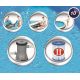 Bestway: St. Tropez Aufstellpool in Rattanoptik mit aufblasbarem Rand und Filterpumpe – 396 x 84 cm - . bild aus
