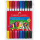 Faber-Castell: Juego de 10 rotuladores lavables con dos puntas - .imagen