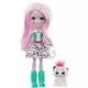 Enchantimals: Lutka Sybill Snow Leopard in figurica Flake - .slika