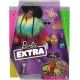 Barbie Extra: Ekstravagantna afroameriška lutka v mavričnem plašču s pudljem - .slika