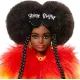 Barbie Extra: Ekstravagantna afroameriška lutka v mavričnem plašču s pudljem - .slika