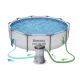 Bestway: piscină cu cadru metalic Steel Pro Max cu pompă de filtrare - 305 x 76 cm - .foto