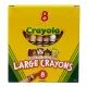 Crayola: Debele voščenke v odtenkih rjave - 8 kosov. - .slika