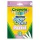 Crayola: Super Tips pastellotseidot - komplekt 12 tk. - .pilt