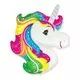 Balon folie Unicorn care poate fi așezat pe suport - 37 cm - .foto