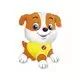 Paw Patrol: Rubble folijā balons - 38 cm - .attēls
