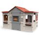 Casita de juegos con techo marrón - .imagen